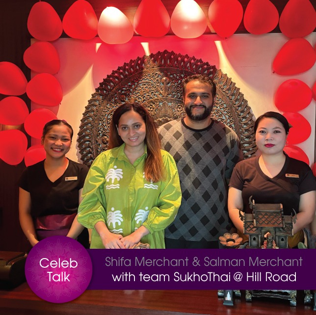 Celebrity Couple Shifa & Salman Merchant Enjoy a Relaxing Valentine’s Day at SukhoThai.