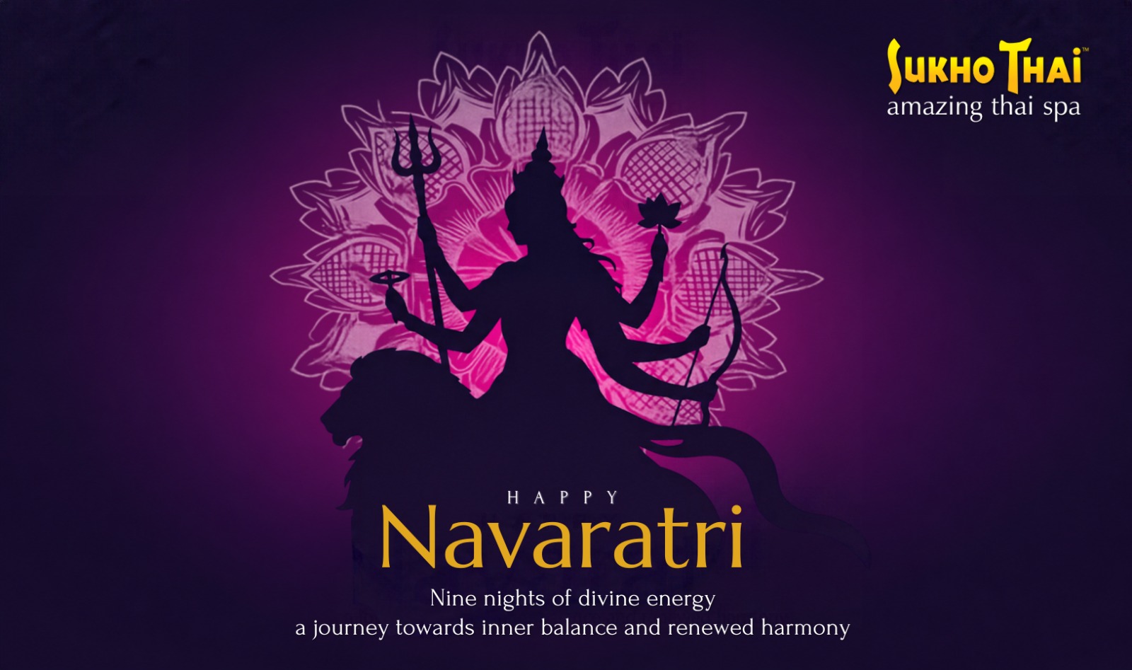 Happy Navratri from SukhoThai: Dance, Celebrate, Recharge