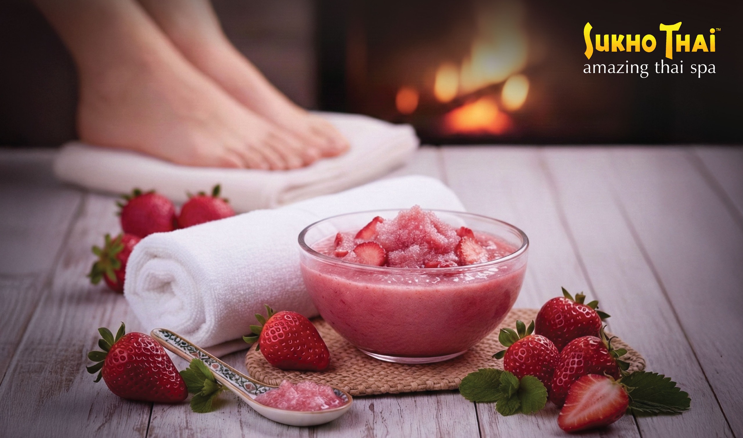 Strawberry Scrub Massage at SukhoThai